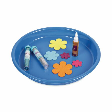 Deflecto Little Artist's Antimicrobial Craft Tray, 13" Dia., Blue 39514BLU